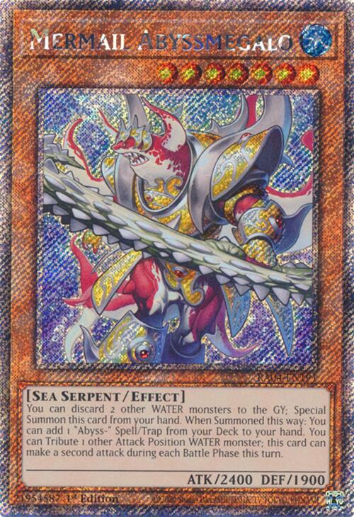 Mermail Abyssmegalo [RA04-EN191] Platinum Secret Rare | Rock City Comics