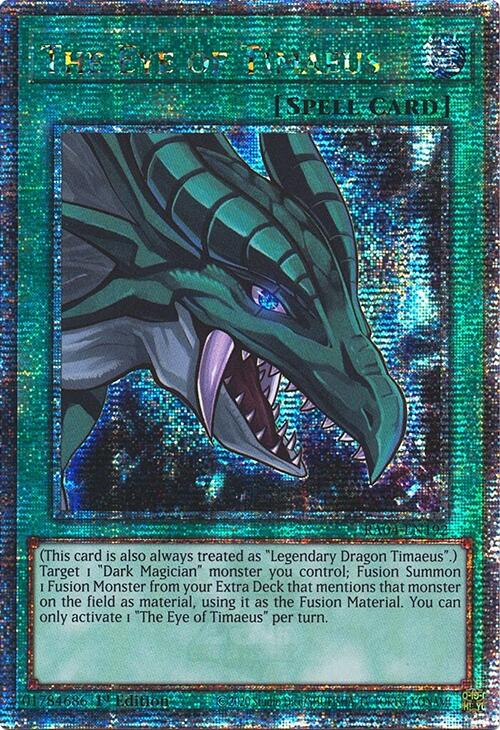 The Eye of Timaeus [RA04-EN192] Quarter Century Secret Rare | Rock City Comics