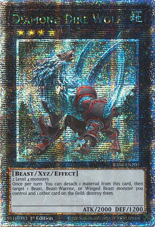 Diamond Dire Wolf [RA04-EN200] Quarter Century Secret Rare | Rock City Comics