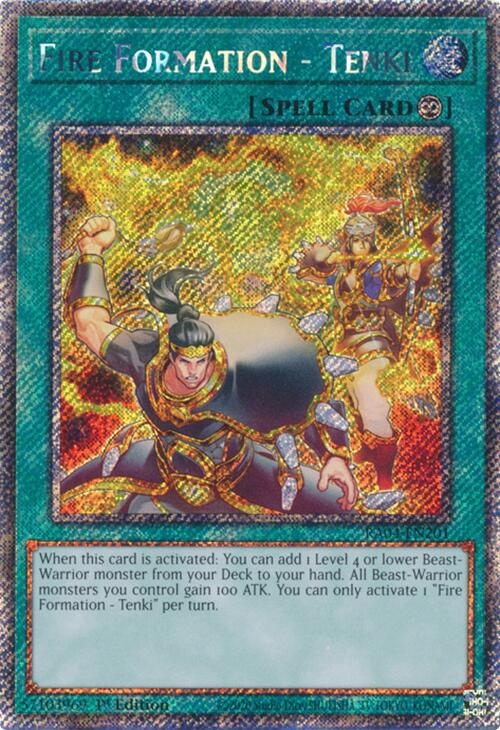 Fire Formation - Tenki [RA04-EN201] Platinum Secret Rare | Rock City Comics