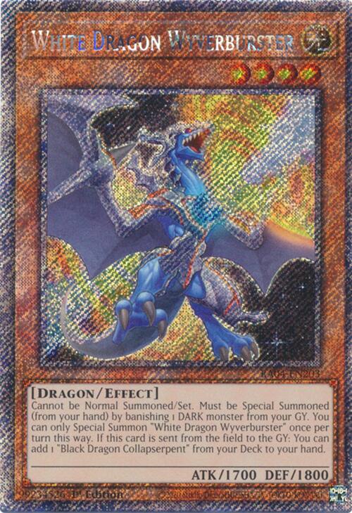 White Dragon Wyverburster [RA04-EN203] Platinum Secret Rare | Rock City Comics