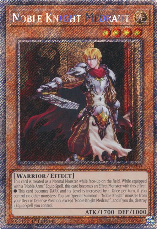 Noble Knight Medraut [RA04-EN205] Platinum Secret Rare | Rock City Comics