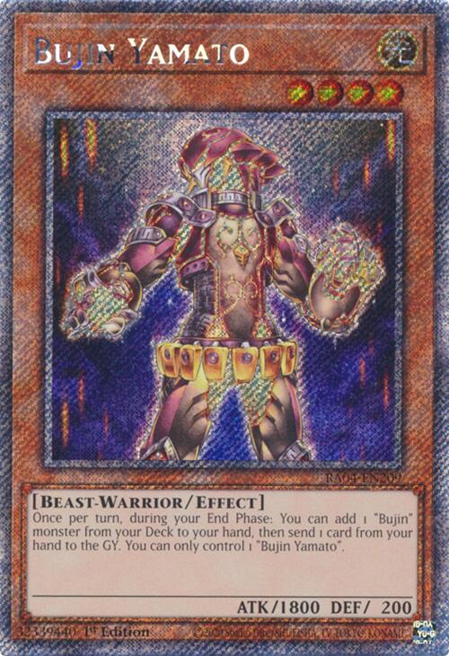 Bujin Yamato [RA04-EN209] Platinum Secret Rare | Rock City Comics