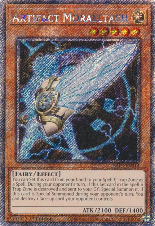 Artifact Moralltach [RA04-EN214] Platinum Secret Rare | Rock City Comics