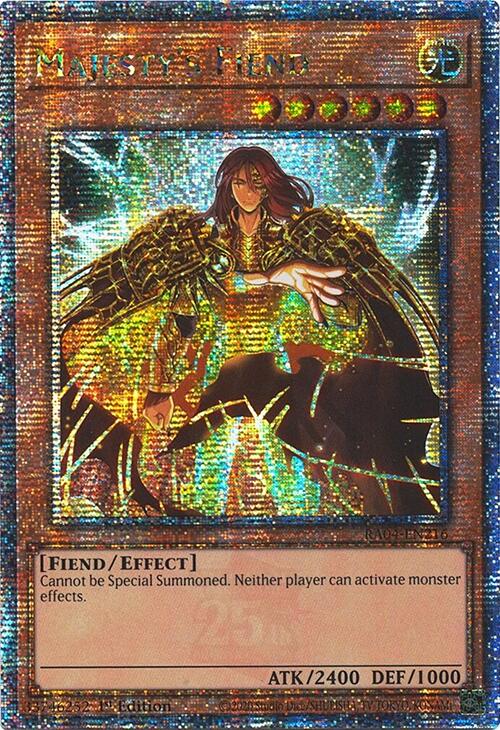 Majesty's Fiend [RA04-EN216] Quarter Century Secret Rare | Rock City Comics