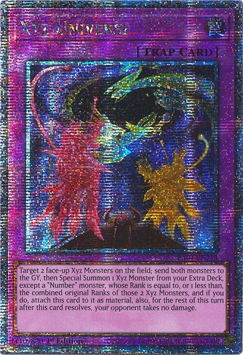 Xyz Universe [RA04-EN218] Quarter Century Secret Rare | Rock City Comics