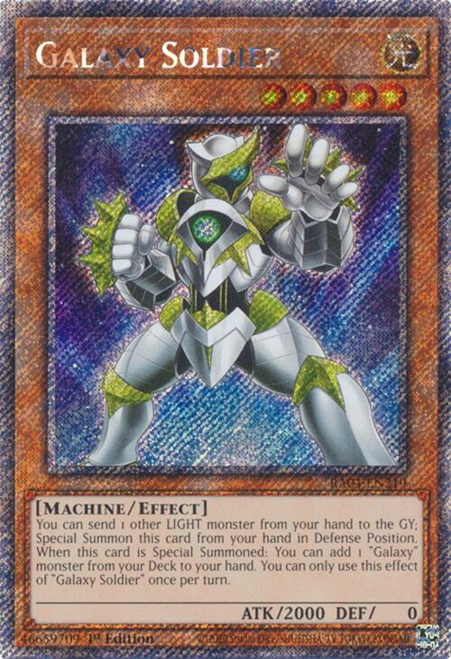 Galaxy Soldier [RA04-EN219] Platinum Secret Rare | Rock City Comics