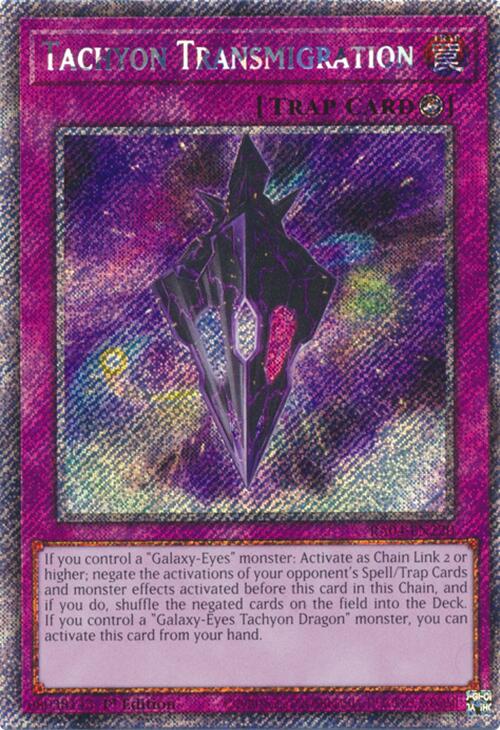 Tachyon Transmigration [RA04-EN220] Platinum Secret Rare | Rock City Comics