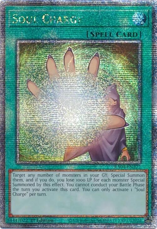 Soul Charge [RA04-EN222] Quarter Century Secret Rare | Rock City Comics