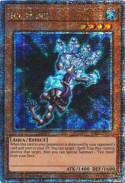 Ice Hand [RA04-EN225] Quarter Century Secret Rare | Rock City Comics