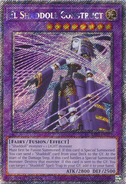 El Shaddoll Construct (Alternate Art) [RA04-EN229] Platinum Secret Rare | Rock City Comics