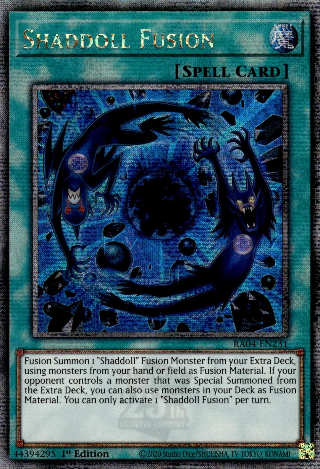Shaddoll Fusion [RA04-EN231] Quarter Century Secret Rare | Rock City Comics