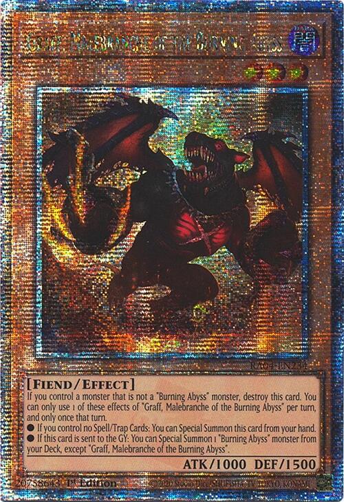 Graff, Malebranche of the Burning Abyss [RA04-EN234] Quarter Century Secret Rare | Rock City Comics