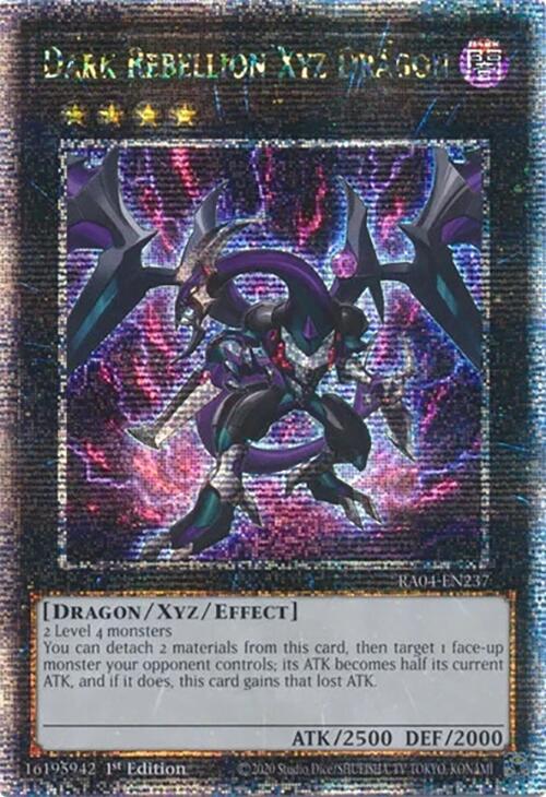 Dark Rebellion Xyz Dragon [RA04-EN237] Quarter Century Secret Rare | Rock City Comics