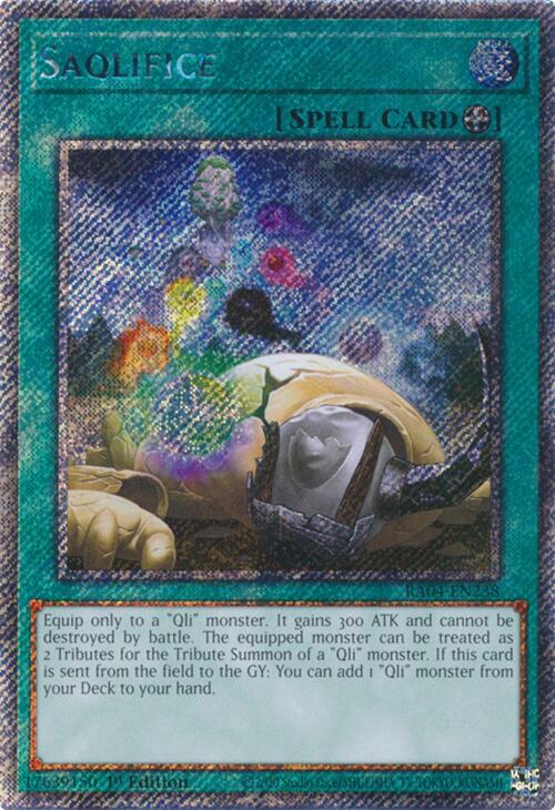 Saqlifice [RA04-EN238] Platinum Secret Rare | Rock City Comics