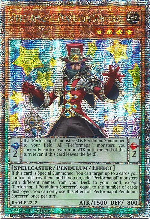 Performapal Pendulum Sorcerer [RA04-EN242] Quarter Century Secret Rare | Rock City Comics