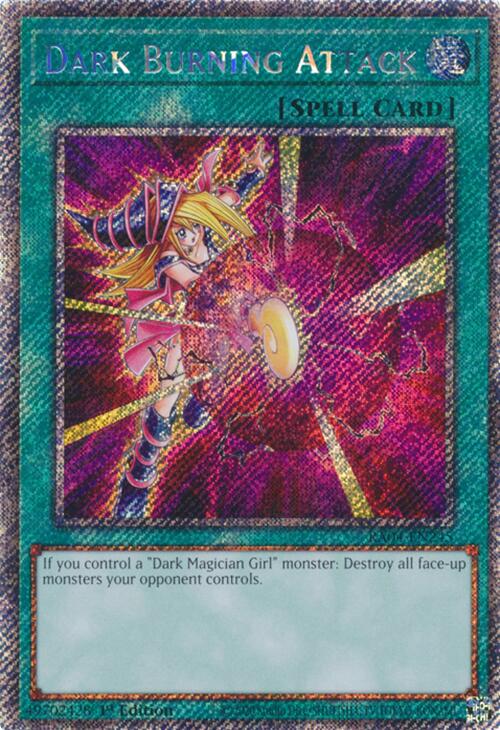 Dark Burning Attack [RA04-EN245] Platinum Secret Rare | Rock City Comics