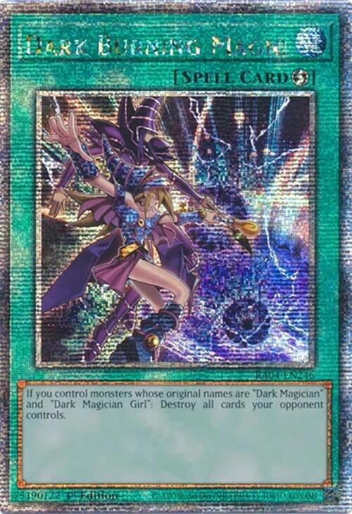 Dark Burning Magic [RA04-EN246] Quarter Century Secret Rare | Rock City Comics
