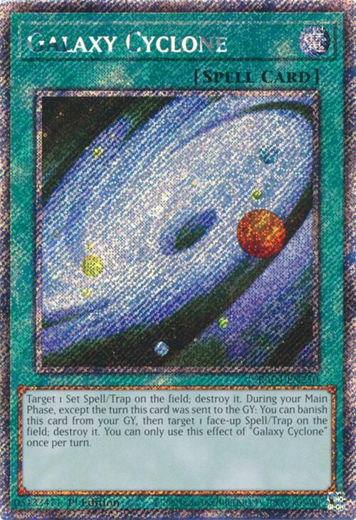 Galaxy Cyclone [RA04-EN250] Platinum Secret Rare | Rock City Comics