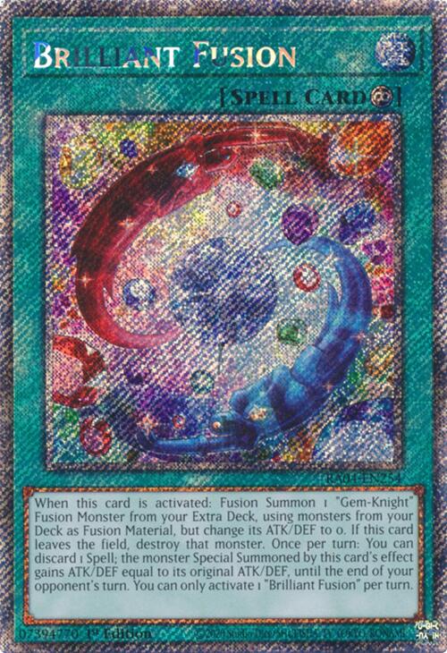 Brilliant Fusion [RA04-EN254] Platinum Secret Rare | Rock City Comics
