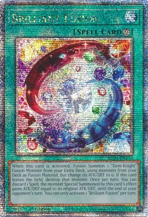 Brilliant Fusion [RA04-EN254] Quarter Century Secret Rare | Rock City Comics