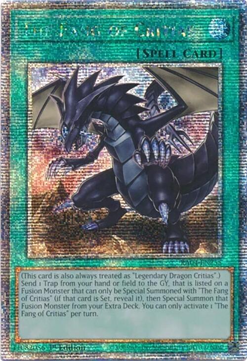 The Fang of Critias [RA04-EN255] Quarter Century Secret Rare | Rock City Comics