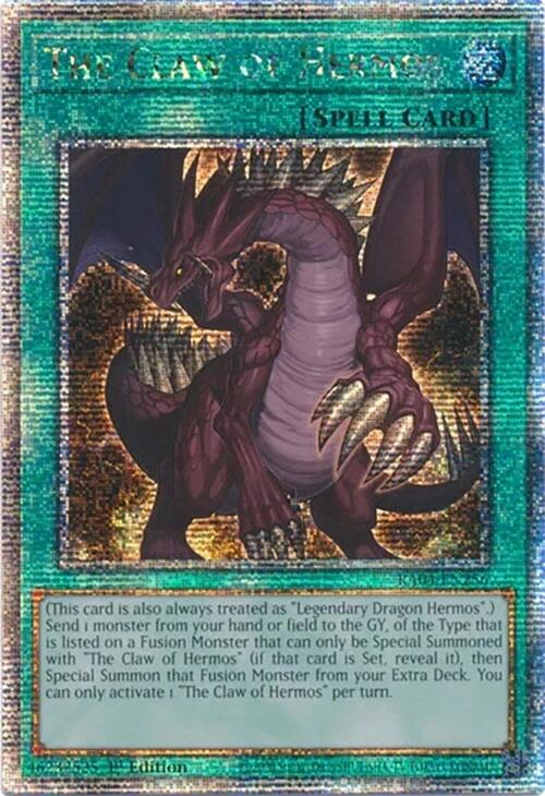 The Claw of Hermos [RA04-EN256] Quarter Century Secret Rare | Rock City Comics