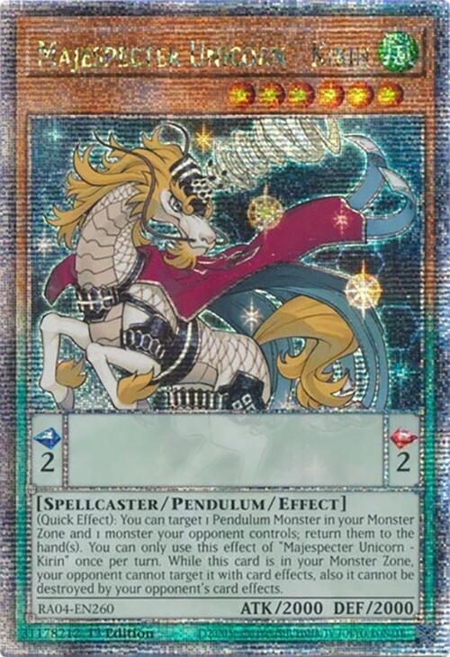 Majespecter Unicorn - Kirin [RA04-EN260] Quarter Century Secret Rare | Rock City Comics