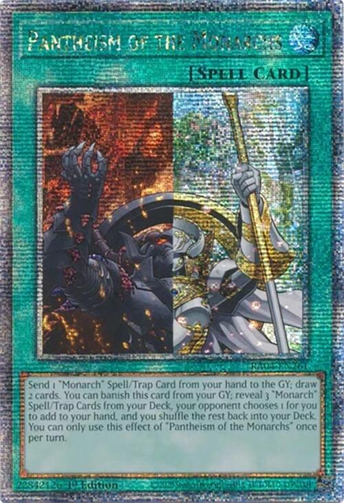 Pantheism of the Monarchs [RA04-EN261] Quarter Century Secret Rare | Rock City Comics