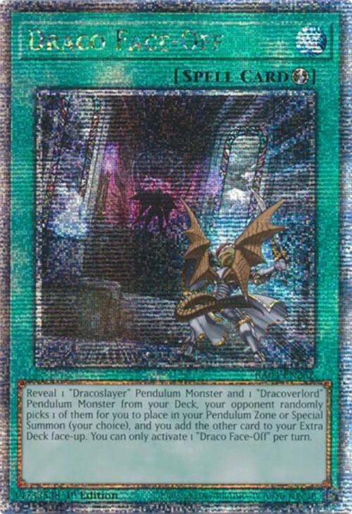 Draco Face-Off [RA04-EN262] Quarter Century Secret Rare | Rock City Comics