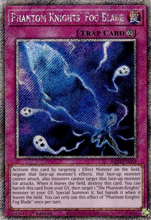 Phantom Knights' Fog Blade [RA04-EN264] Platinum Secret Rare | Rock City Comics
