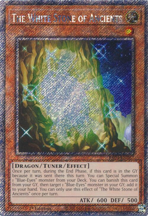 The White Stone of Ancients [RA04-EN267] Platinum Secret Rare | Rock City Comics