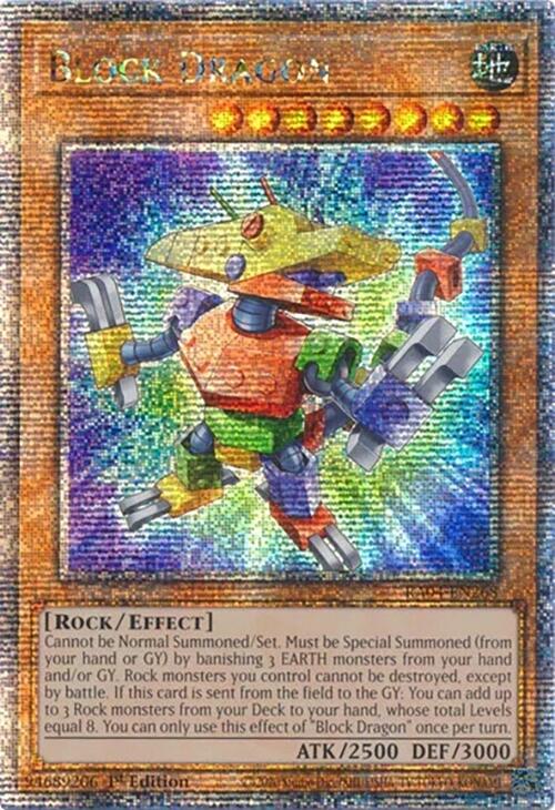 Block Dragon [RA04-EN268] Quarter Century Secret Rare | Rock City Comics