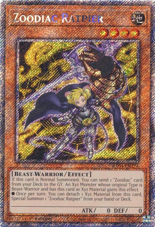 Zoodiac Ratpier [RA04-EN274] Platinum Secret Rare | Rock City Comics