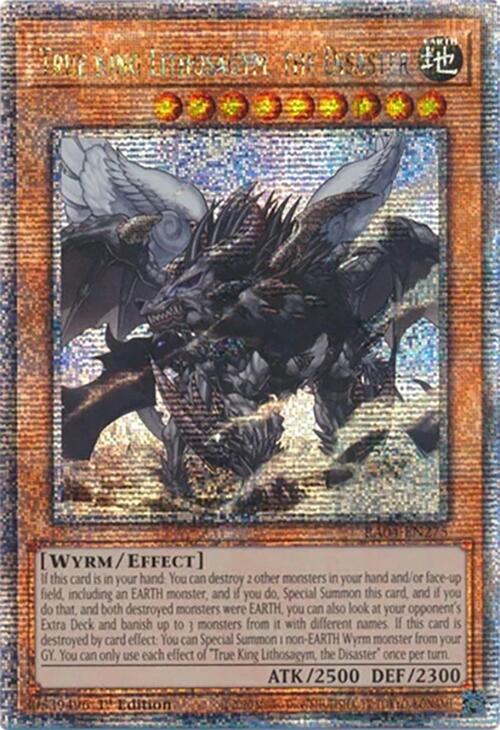 True King Lithosagym, the Disaster [RA04-EN275] Quarter Century Secret Rare | Rock City Comics