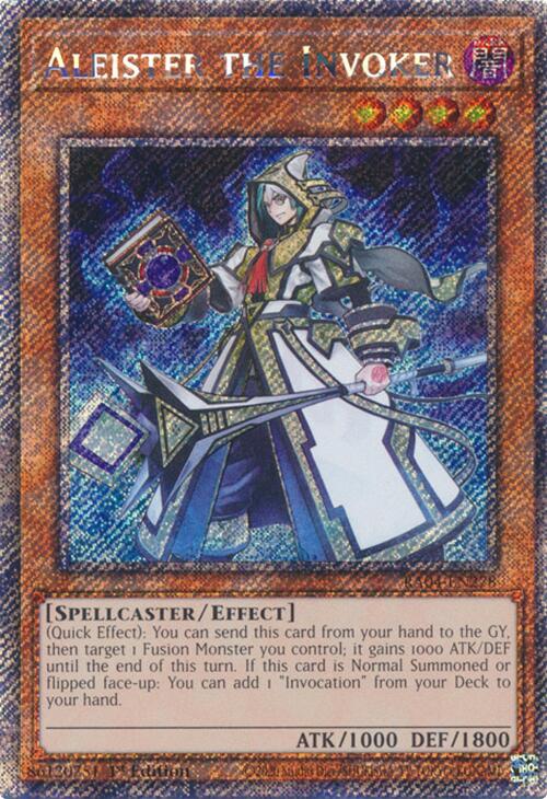 Aleister the Invoker [RA04-EN278] Platinum Secret Rare | Rock City Comics