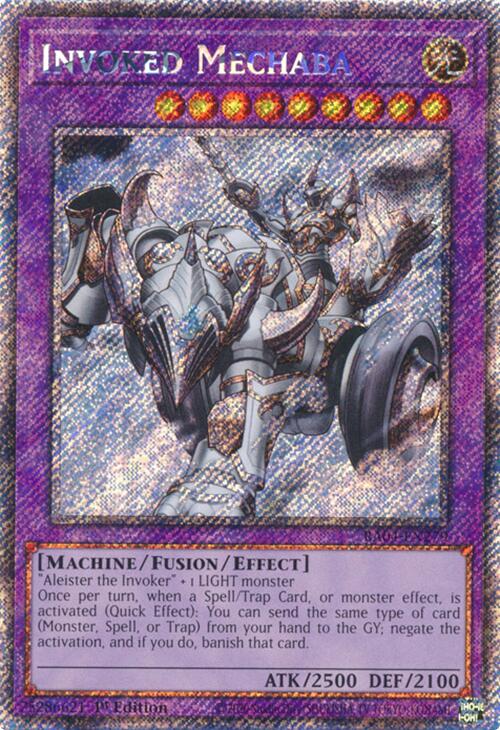 Invoked Mechaba [RA04-EN279] Platinum Secret Rare | Rock City Comics