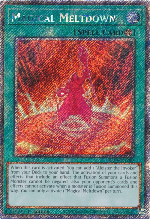 Magical Meltdown [RA04-EN280] Platinum Secret Rare | Rock City Comics