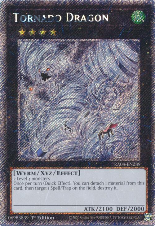 Tornado Dragon [RA04-EN289] Platinum Secret Rare | Rock City Comics