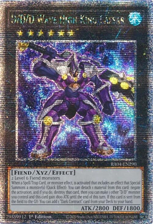 D/D/D Wave High King Caesar [RA04-EN290] Quarter Century Secret Rare | Rock City Comics