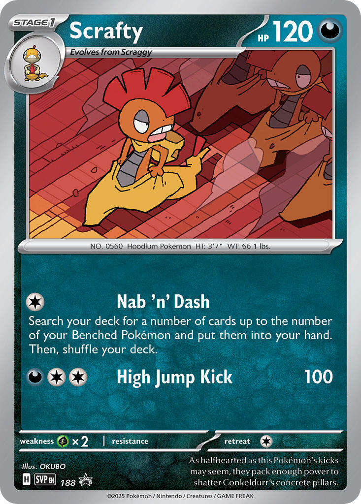 Scrafty (188) [Scarlet & Violet: Black Star Promos] | Rock City Comics