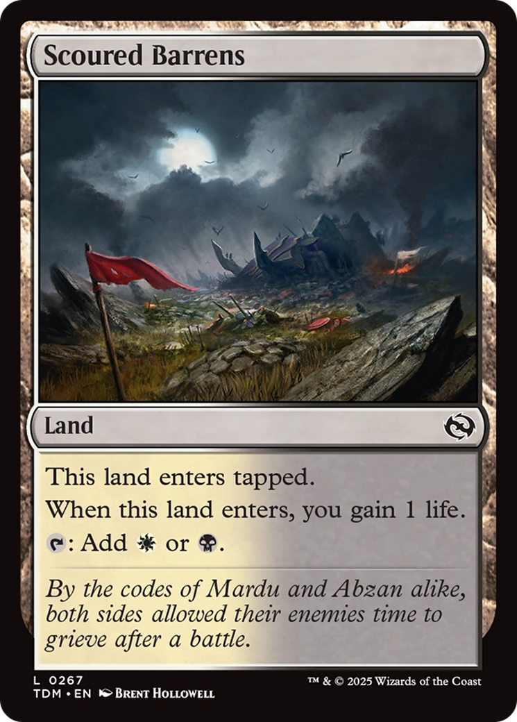 Scoured Barrens [Tarkir: Dragonstorm] | Rock City Comics