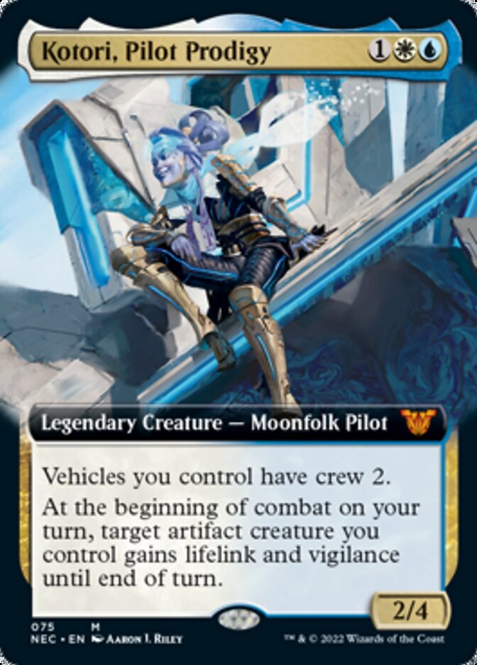 Kotori, Pilot Prodigy (Extended Art) [Kamigawa: Neon Dynasty Commander] | Rock City Comics