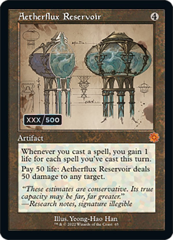 Aetherflux Reservoir (Retro Schematic) (Serialized) [The Brothers' War Retro Artifacts] | Rock City Comics