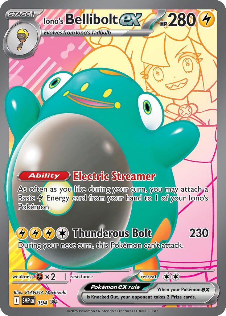 Iono's Bellibolt ex (194) [Scarlet & Violet: Black Star Promos] | Rock City Comics