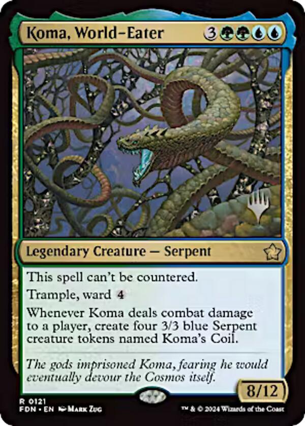 Koma, World-Eater (Promo Pack) [Aetherdrift Promos] | Rock City Comics