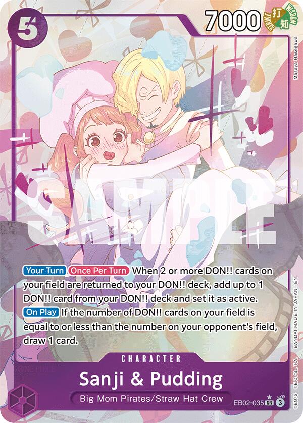 Sanji & Pudding (Alternate Art) [Extra Booster: Anime 25th Collection] | Rock City Comics