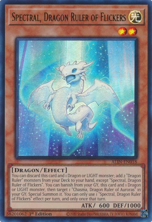 Spectral, Dragon Ruler of Flickers [ALIN-EN018] Ultra Rare | Rock City Comics