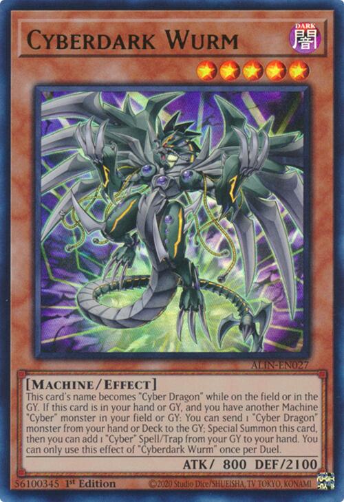 Cyberdark Wurm [ALIN-EN027] Ultra Rare | Rock City Comics