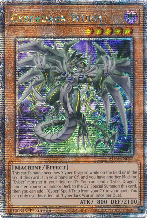 Cyberdark Wurm [ALIN-EN027] Quarter Century Secret Rare | Rock City Comics